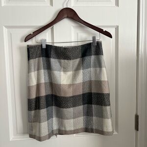 LOFT checked skirt